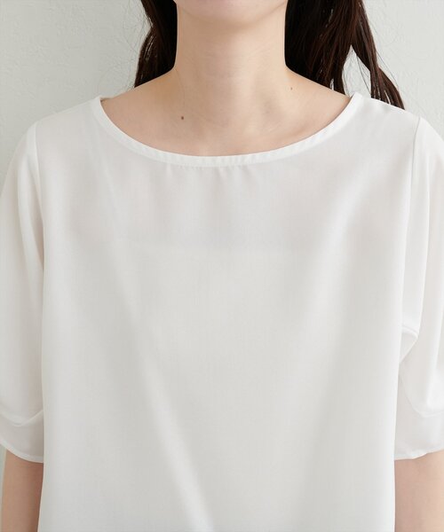 natural couture（ナチュラルクチュール）の「パール付きタックスリーブブラウス（シャツ/ブラウス・レディース・オフホワイト/ブルー/グリーン/ピンク/ライトグレー/その他1/ネイビー・FREE）」の15枚目の写真