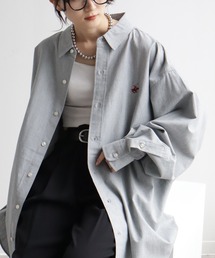 BEVERLY HILLS POLO CLUB | 【BEVERLY HILLS POLO CLUB/ビバリーヒルズポロクラブ】 ワンポイントポニー刺繍 ロングスリーブシャツ(S:クロップド丈 / M:ロング丈)(シャツ/ブラウス)