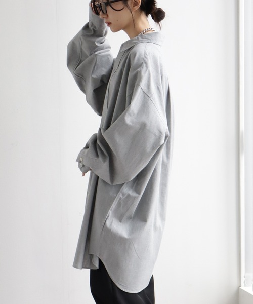 BEVERLY HILLS POLO CLUB（ビバリーヒルズポロクラブ）の「【BEVERLY HILLS POLO CLUB/ビバリーヒルズポロクラブ】 ワンポイントポニー刺繍 ロングスリーブシャツ(S:クロップド丈 / M:ロング丈)（シャツ/ブラウス・レディース・グリーン系その他/ブルー系その他/レッド系その他/グレー系その他/ブルー/グリーン/オフホワイト/イエロー/ブラック・M/S）」の17枚目の写真