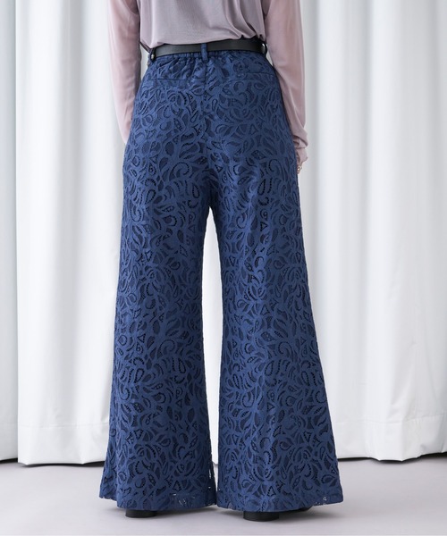 コードレースフレアパンツ/SET UP対応（その他パンツ）｜Ellno Loset