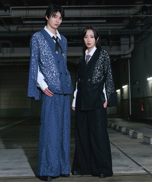 Ellno Loset（エルノロゼット）の「コードレースフレアパンツ/SET UP