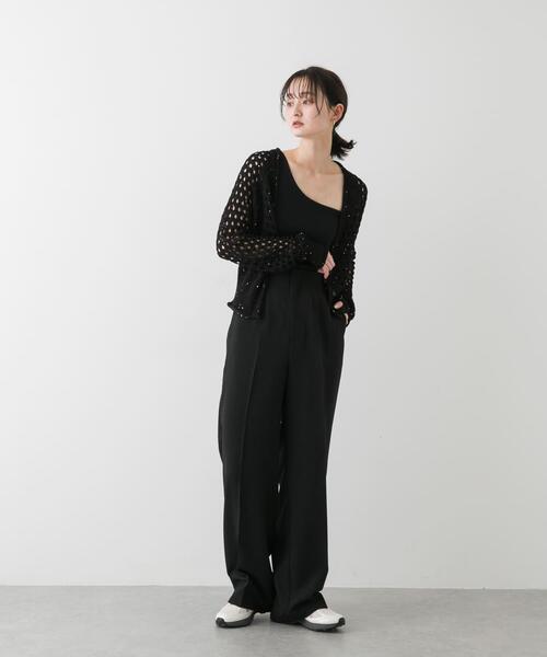 SENSE OF PLACE by URBAN RESEARCH（センスオブプレイスバイアーバンリサーチ）の「スパンコールメッシュカーディガン（カーディガン/ボレロ・レディース・ブラック/アイボリー/ブルー・ONE）」の18枚目の写真