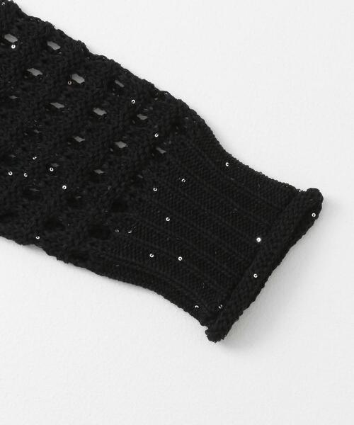SENSE OF PLACE by URBAN RESEARCH（センスオブプレイスバイアーバンリサーチ）の「スパンコールメッシュカーディガン（カーディガン/ボレロ・レディース・ブラック/アイボリー/ブルー・ONE）」の21枚目の写真