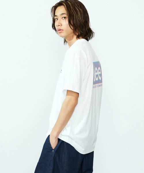 Lee(リー)の「Lee/リー 【ベストセラー】ブランドロゴ バックプリントTシャツ/半袖Tシャツ/プリントTシャツ/バックプリントTシャツ(Tシャツ/カットソー・メンズ・ホワイト/ホワイト系その他/ブラック系その他/ブラック・SMALL/MEDIUM/LARGE/X-LARGE)」の12枚目の写真