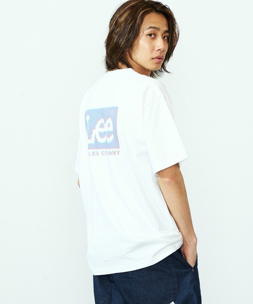 Lee(リー)の「Lee/リー 【ベストセラー】ブランドロゴ バックプリントTシャツ/半袖Tシャツ/プリントTシャツ/バックプリントTシャツ(Tシャツ/カットソー・メンズ・ホワイト/ホワイト系その他/ブラック系その他/ブラック・SMALL/MEDIUM/LARGE/X-LARGE)」の11枚目の写真