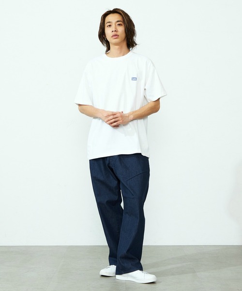 Lee(リー)の「Lee/リー 【ベストセラー】ブランドロゴ バックプリントTシャツ/半袖Tシャツ/プリントTシャツ/バックプリントTシャツ(Tシャツ/カットソー・メンズ・ホワイト/ホワイト系その他/ブラック系その他/ブラック・SMALL/MEDIUM/LARGE/X-LARGE)」の7枚目の写真