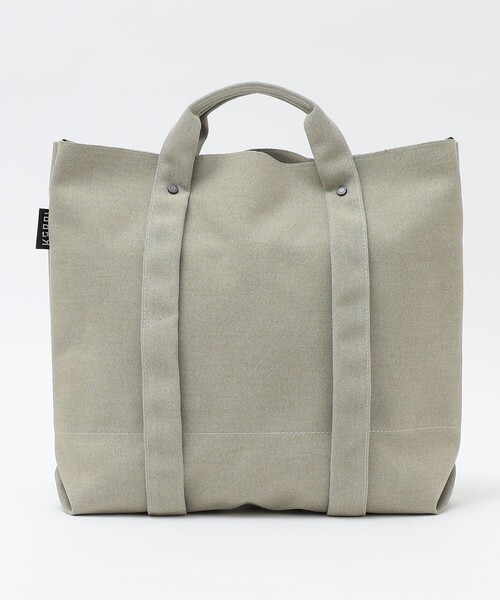 SHIPS（シップス）の「KARRI: POLY CANVAS 2WAY TOTE M（トートバッグ・メンズ・ライトグレー/ネイビー・ONE SIZE）」の11枚目の写真
