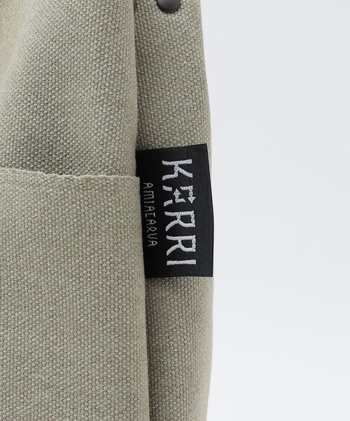 SHIPS（シップス）の「KARRI: POLY CANVAS 2WAY TOTE M（トートバッグ・メンズ・ライトグレー/ネイビー・ONE SIZE）」の7枚目の写真