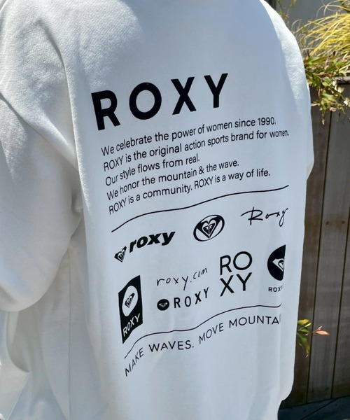 ROXY(ロキシー)の「OUR STYLE FLOW ZIP /ロキシーロゴバックプリントジップアップパーカー(スウェット・レディース・ホワイト/ブラウン/ブラック・MEDIUM/LARGE)」の6枚目の写真