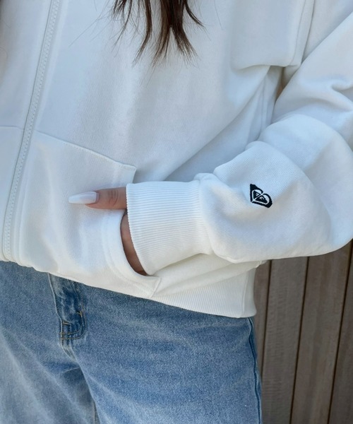 ROXY(ロキシー)の「OUR STYLE FLOW ZIP /ロキシーロゴバックプリントジップアップパーカー(スウェット・レディース・ホワイト/ブラウン/ブラック・MEDIUM/LARGE)」の7枚目の写真