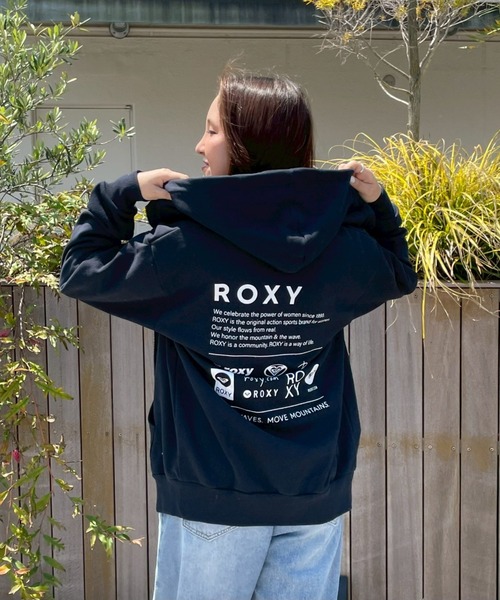 ROXY(ロキシー)の「OUR STYLE FLOW ZIP /ロキシーロゴバックプリントジップアップパーカー(スウェット・レディース・ホワイト/ブラウン/ブラック・MEDIUM/LARGE)」の21枚目の写真