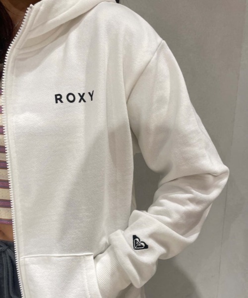 ROXY(ロキシー)の「OUR STYLE FLOW ZIP /ロキシーロゴバックプリントジップアップパーカー(スウェット・レディース・ホワイト/ブラウン/ブラック・MEDIUM/LARGE)」の12枚目の写真