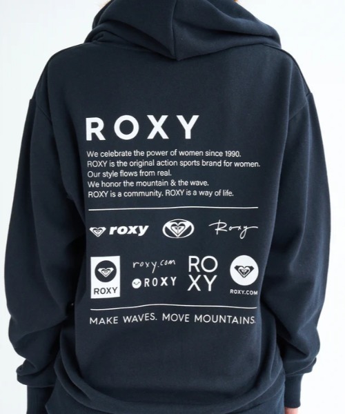 トレーナー スウェット OUR STYLE FLOW ZIP /ロキシーロゴバックプリントジップアップパーカー レディース セール】OUR STYLE FLOW ZIP /ロキシーロゴバックプリントジップ