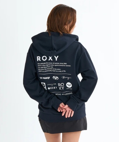 ✴︎ロージーROIEEパーカーニット new セール】OUR STYLE FLOW ZIP /ロキシーロゴバックプリントジップ