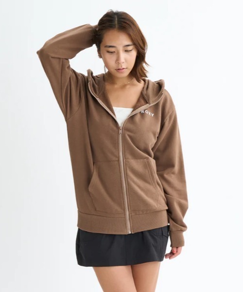 セール】OUR STYLE FLOW ZIP /ロキシーロゴバックプリントジップ