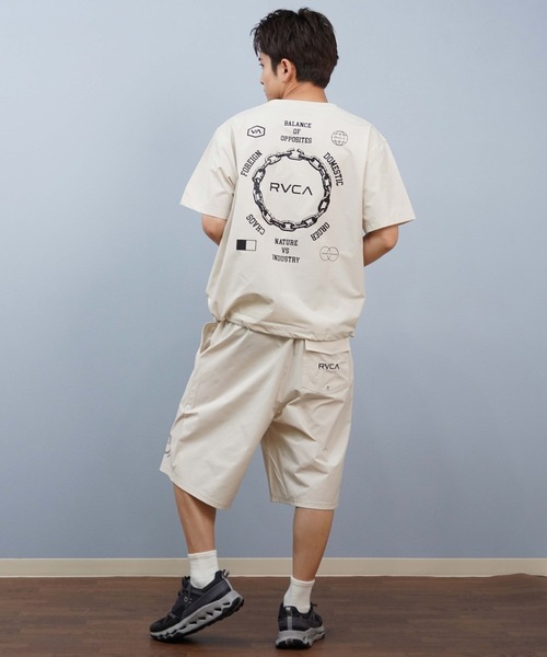 RVCA(ルーカ)の「RVCA/ルーカ ラッシュガード/水陸両用/ユーティリティー 半袖Tシャツ セットアップ対応 BF04A-P89(ラッシュガード・メンズ・ライトカーキ/ブラック・L/M/S)」の16枚目の写真