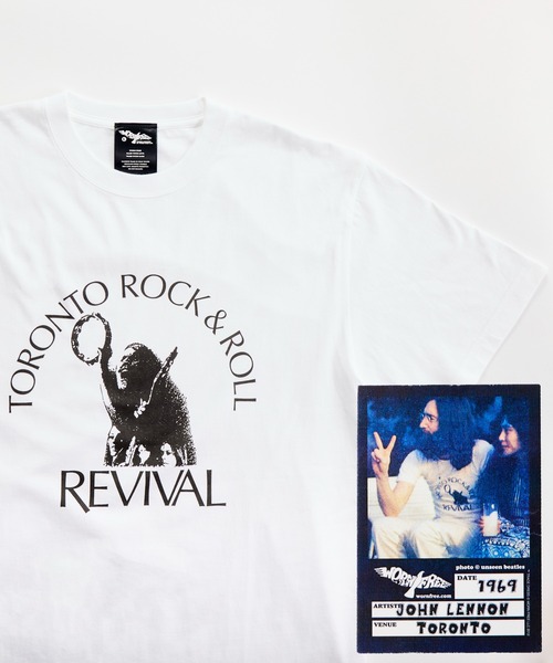 WORN FREE(ウォーンフリー)の「【 WORN FREE / ウォーンフリー 】JOHN LENON TORONTO ROCK AND ROLL REVIVAL S/S TEE(Tシャツ/カットソー・メンズ・ホワイト/グレー・LARGE/SMALL/MEDIUM/X-LARGE)」の13枚目の写真