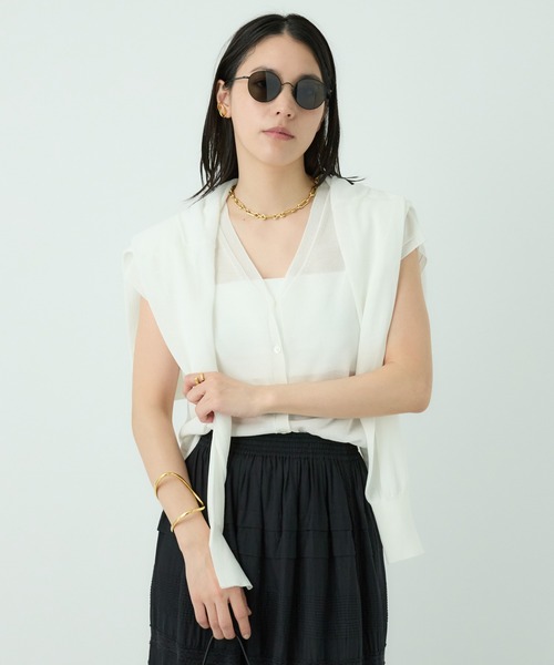 Chaos（カオス）の「Chaos(カオス)/キルシェニットベストカーディガン