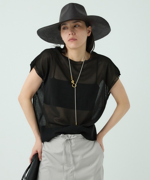 Chaos（カオス）の「Chaos(カオス)/キルシェニットベストカーディガン（カーディガン/ボレロ・レディース・ホワイト/ピンク/ブラック・FREE）」の20枚目の写真