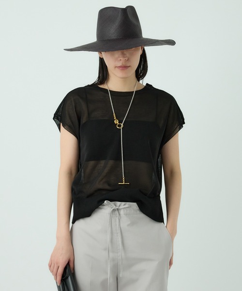 Chaos（カオス）の「Chaos(カオス)/キルシェニットベストカーディガン（カーディガン/ボレロ・レディース・ホワイト/ピンク/ブラック・FREE）」の21枚目の写真