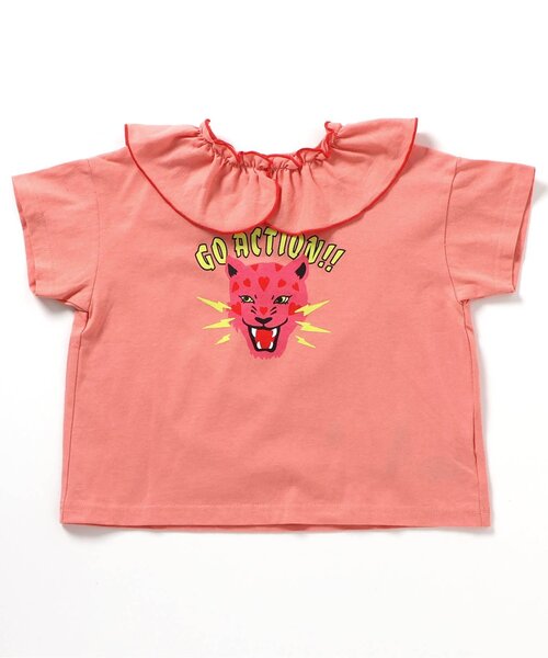 BREEZE（ブリーズ）の「【WEB限定/ジュニア対応】襟付き半袖Tシャツ（Tシャツ/カットソー・キッズ・イエロー/サーモンピンク/レッド/グレー・100/130/120/110/90/80/140）」の3枚目の写真