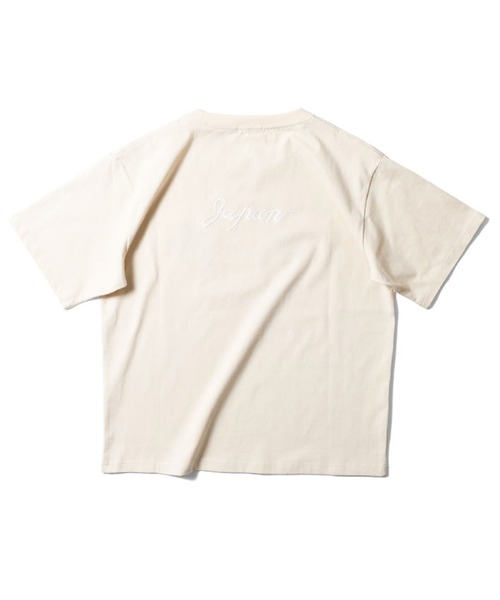 HOUSTON（ヒューストン）の「HOUSTON 刺繍半袖Ｔシャツ(CAT)（Tシャツ/カットソー・レディース・ピンク/イエロー/チャコールグレー/オフホワイト・1/0）」の5枚目の写真