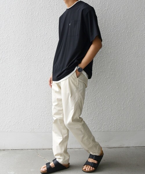 SHIPS any（シップス エニィ）の「【WEB限定】SHIPS any:〈接触冷感〉ストレッチ ナイロン リラックス Tシャツ(セットアップ対応)◇（Tシャツ/カットソー・メンズ・ダークグレー/ブラック/トップグレー・MEDIUM/LARGE/X-LARGE）」の15枚目の写真