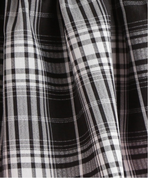 N.(N. Natural Beauty Basic)(エヌエヌナチュラルビューティーベーシック)の「チェックペプラムブラウス(シャツ/ブラウス・レディース・ブラウン/ブラック/オレンジ・MEDIUM)」の16枚目の写真