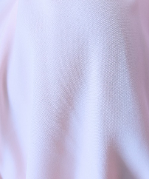 marun(マルン)の「<大きいサイズ>ビジュー付リボンタイブラウス marun(シャツ/ブラウス・レディース・サックスブルー/ピンク/ホワイト・LL/3L/4L/5L/L)」の16枚目の写真