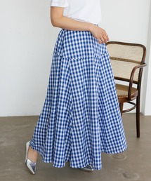 VitaFelice（ヴィータフェリーチェ）の「ギンガムチェック フレアスカート Aラインスカート ギンガムスカート（スカート）」
