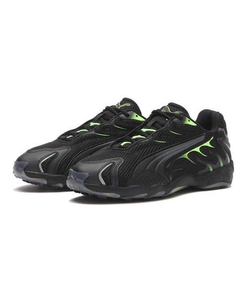 新品・未使用タグ付き‼️PUMA ボアシステム ブラックスニーカー PUMA 安全靴 プーマ ハイカット frontcourt BOA ダイヤル式 静電