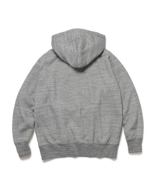 MR.OLIVE（ミスターオリーブ）の「FRENCH TERRY RAFFY COTTON / AFTER HOODED SHIRT（パーカー・メンズ・杢グレー/オートミール・MEDIUM/LARGE）」の7枚目の写真