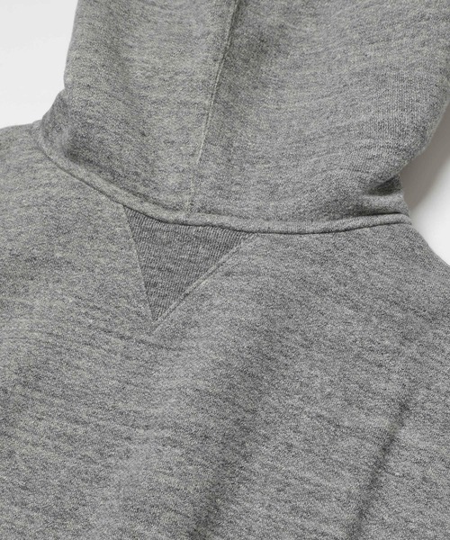 MR.OLIVE（ミスターオリーブ）の「FRENCH TERRY RAFFY COTTON / AFTER HOODED SHIRT（パーカー・メンズ・杢グレー/オートミール・MEDIUM/LARGE）」の3枚目の写真