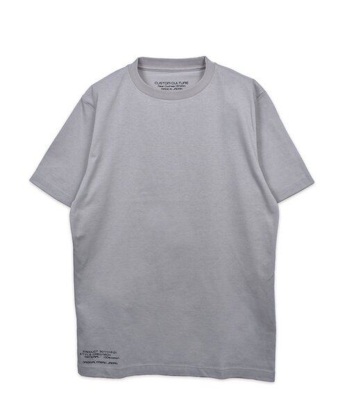 CUSTOM CULTURE(カスタムカルチャー)の「【Custom Culture】空紡糸シルケット加工天竺クルーネックTシャツ(Tシャツ/カットソー・メンズ・モカ/ホワイト系1/ライトベージュ/ブラック/チャコールグレー・2/3)」の5枚目の写真