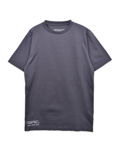 CUSTOM CULTURE(カスタムカルチャー)の「【Custom Culture】空紡糸シルケット加工天竺クルーネックTシャツ(Tシャツ/カットソー・メンズ・モカ/ホワイト系1/ライトベージュ/ブラック/チャコールグレー・2/3)」の1枚目の写真