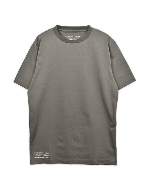 CUSTOM CULTURE(カスタムカルチャー)の「【Custom Culture】空紡糸シルケット加工天竺クルーネックTシャツ(Tシャツ/カットソー・メンズ・モカ/ホワイト系1/ライトベージュ/ブラック/チャコールグレー・2/3)」の4枚目の写真