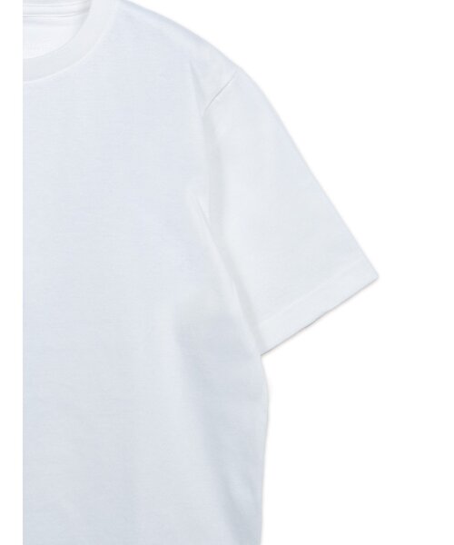 CUSTOM CULTURE(カスタムカルチャー)の「【Custom Culture】空紡糸シルケット加工天竺クルーネックTシャツ(Tシャツ/カットソー・メンズ・モカ/ホワイト系1/ライトベージュ/ブラック/チャコールグレー・2/3)」の8枚目の写真