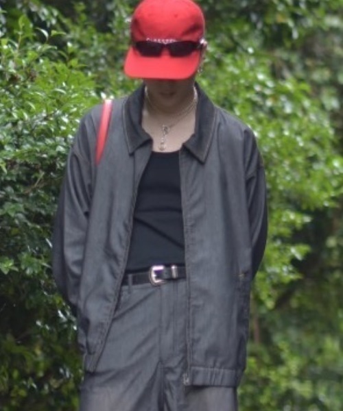 NO NEED（ノーニード）の「メッシュデニムブルゾン（ブルゾン・メンズ・ネイビー/ブラック/ブルー・M/L）」の2枚目の写真