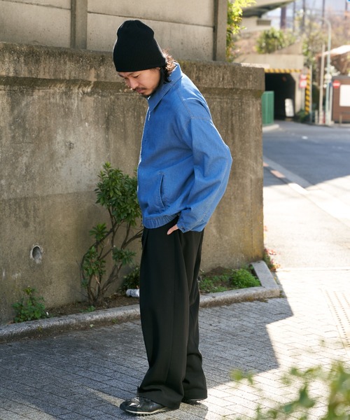 NO NEED（ノーニード）の「メッシュデニムブルゾン（ブルゾン・メンズ・ネイビー/ブラック/ブルー・M/L）」の15枚目の写真