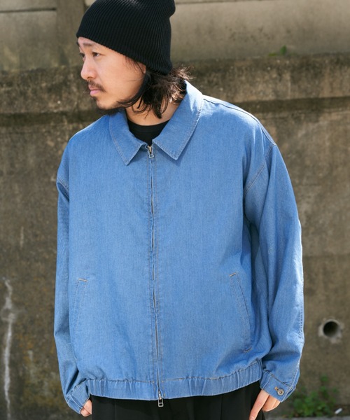 NO NEED（ノーニード）の「メッシュデニムブルゾン（ブルゾン・メンズ・ネイビー/ブラック/ブルー・M/L）」の4枚目の写真