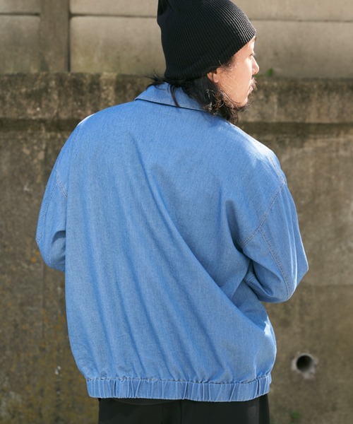 NO NEED（ノーニード）の「メッシュデニムブルゾン（ブルゾン・メンズ・ネイビー/ブラック/ブルー・M/L）」の5枚目の写真