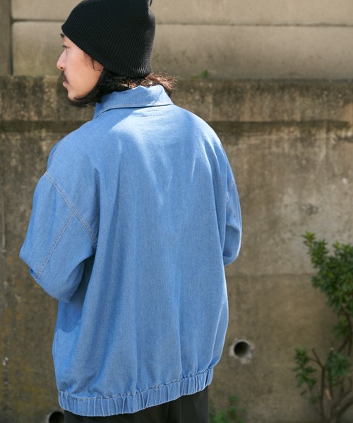 NO NEED（ノーニード）の「メッシュデニムブルゾン（ブルゾン・メンズ・ネイビー/ブラック/ブルー・M/L）」の6枚目の写真