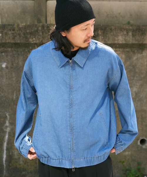 NO NEED（ノーニード）の「メッシュデニムブルゾン（ブルゾン・メンズ・ネイビー/ブラック/ブルー・M/L）」の8枚目の写真