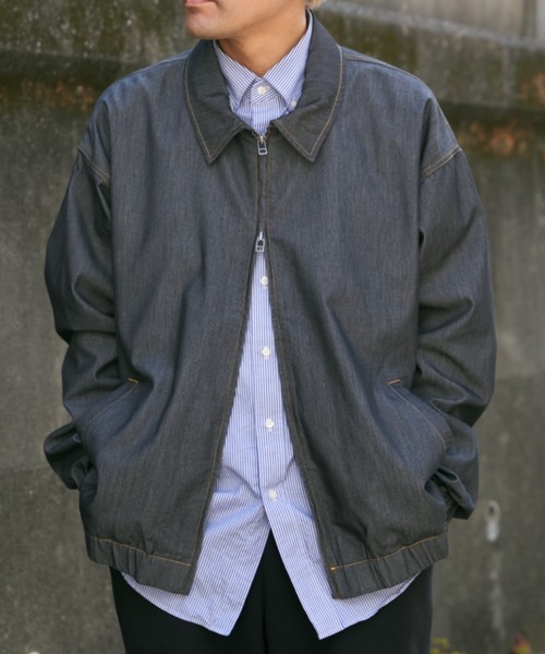 NO NEED（ノーニード）の「メッシュデニムブルゾン（ブルゾン・メンズ・ネイビー/ブラック/ブルー・M/L）」の19枚目の写真