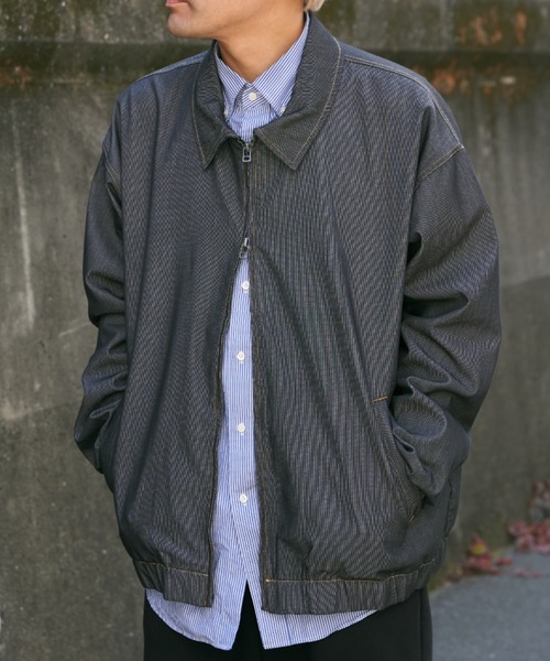 NO NEED（ノーニード）の「メッシュデニムブルゾン（ブルゾン・メンズ・ネイビー/ブラック/ブルー・M/L）」の21枚目の写真