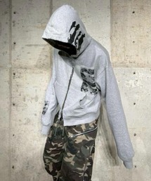 ROARINGRAD（ロアリングラド）の「【ROARINGRAD】WASHED HOODIE ZIP-UP 2 / 【ロアリングラド】ウォッシュドプリントジップアップパーカー（パーカー）」