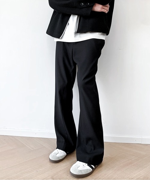 新品/エンフォルドジョーゼットルーズタックパンツスラックス黒38