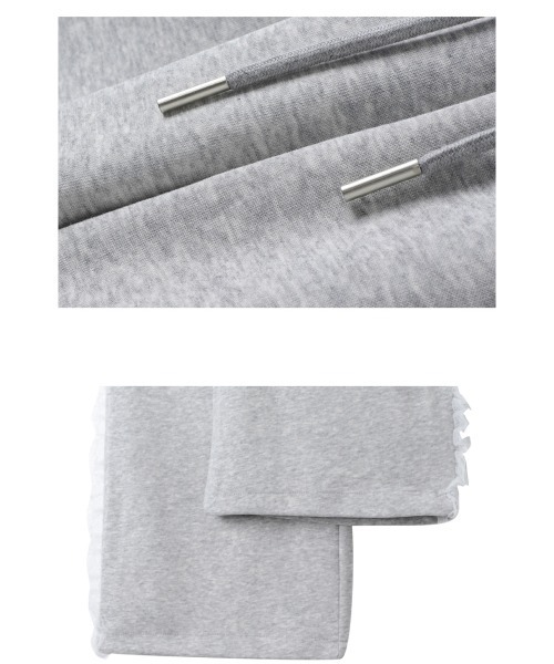 mushwear(マッシュウェア)の「レースラインワイドスウェットパンツ(スウェットパンツ・レディース・グレー/ネイビー・MEDIUM/SMALL/LARGE)」の9枚目の写真