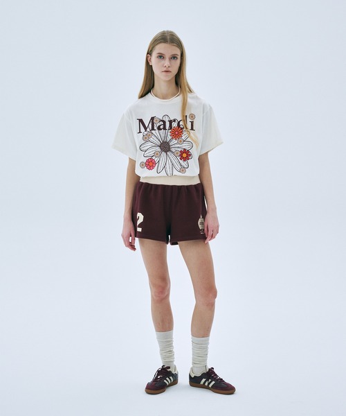 Mardi Mercredi(マルディメクルディ)の「TSHIRT FLOWERMARDI BLOSSOM / Tシャツ フラワーマルディ ブロッサム(Tシャツ/カットソー・レディース・ベージュ系その他/ベージュ系その他2/オートミール/ネイビー/クリーム/グレー・FREE)」の17枚目の写真