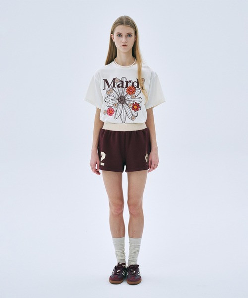 Mardi Mercredi(マルディメクルディ)の「TSHIRT FLOWERMARDI BLOSSOM / Tシャツ フラワーマルディ ブロッサム(Tシャツ/カットソー・レディース・ベージュ系その他/ベージュ系その他2/オートミール/ネイビー/クリーム/グレー・FREE)」の14枚目の写真